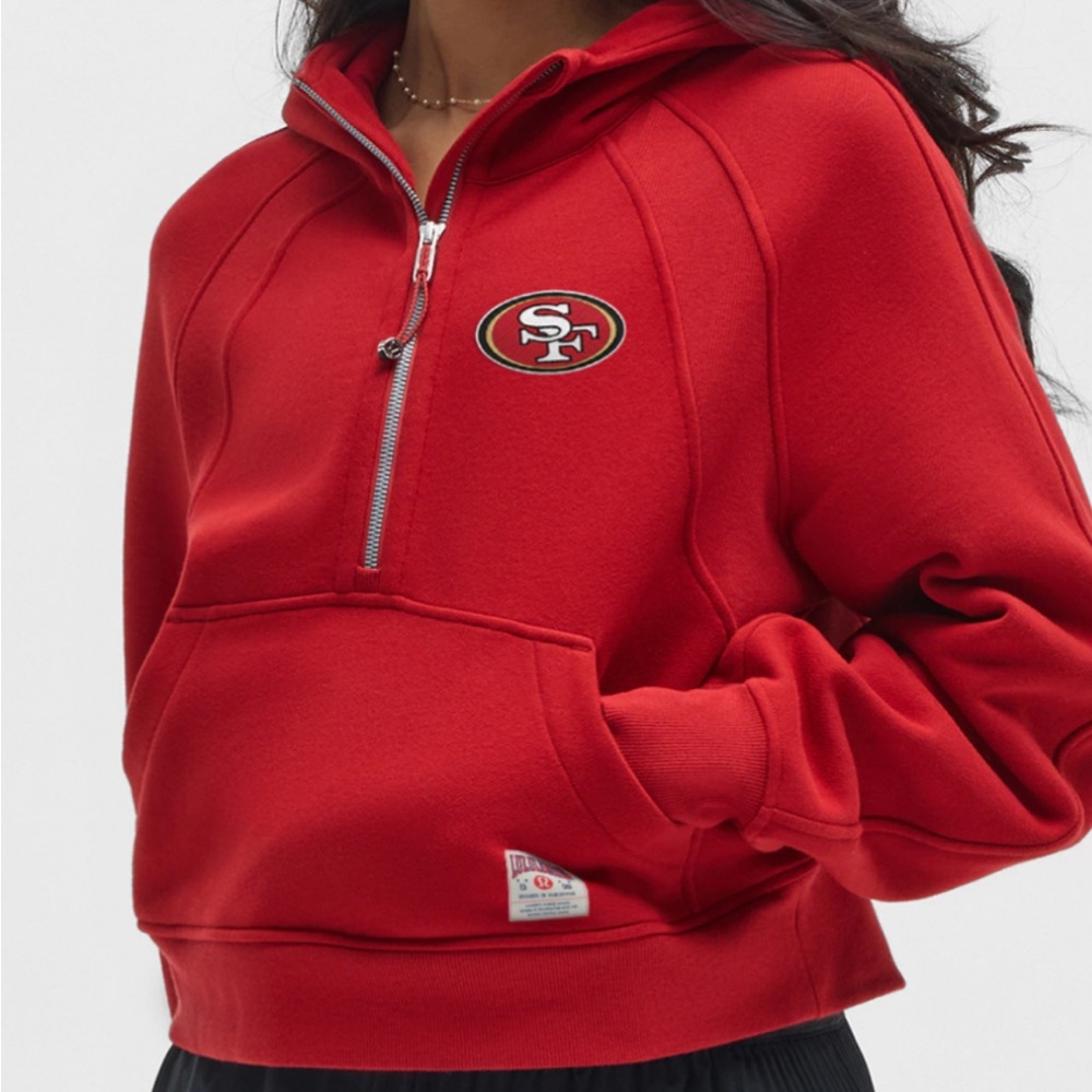 NWT SF 49ers lululemon scuba half-zip hoodie, XS/S. No longer available!
